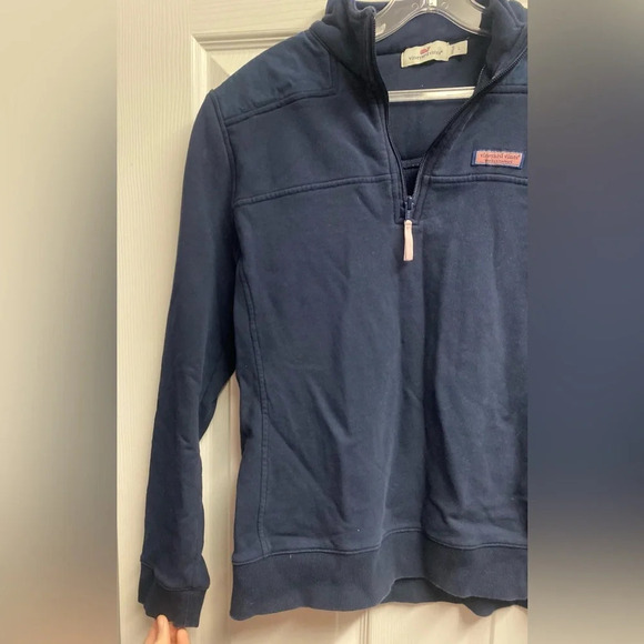 Vineyard Vines 100% Cotton Women’s Quarter Zip Pullover Sweatshirt Size Large - Picture 2 of 7